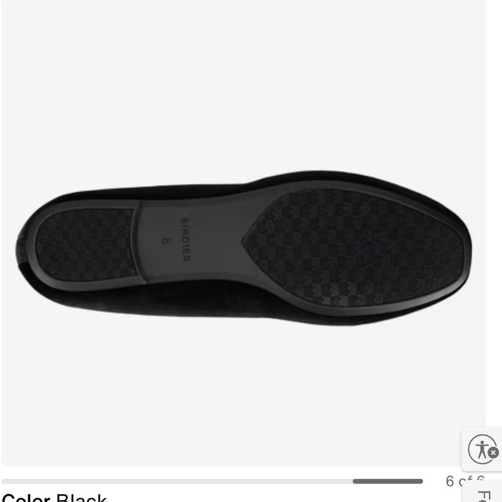 Birdies Classic Black Velvet Slip-Ons - Picture 6 of 12